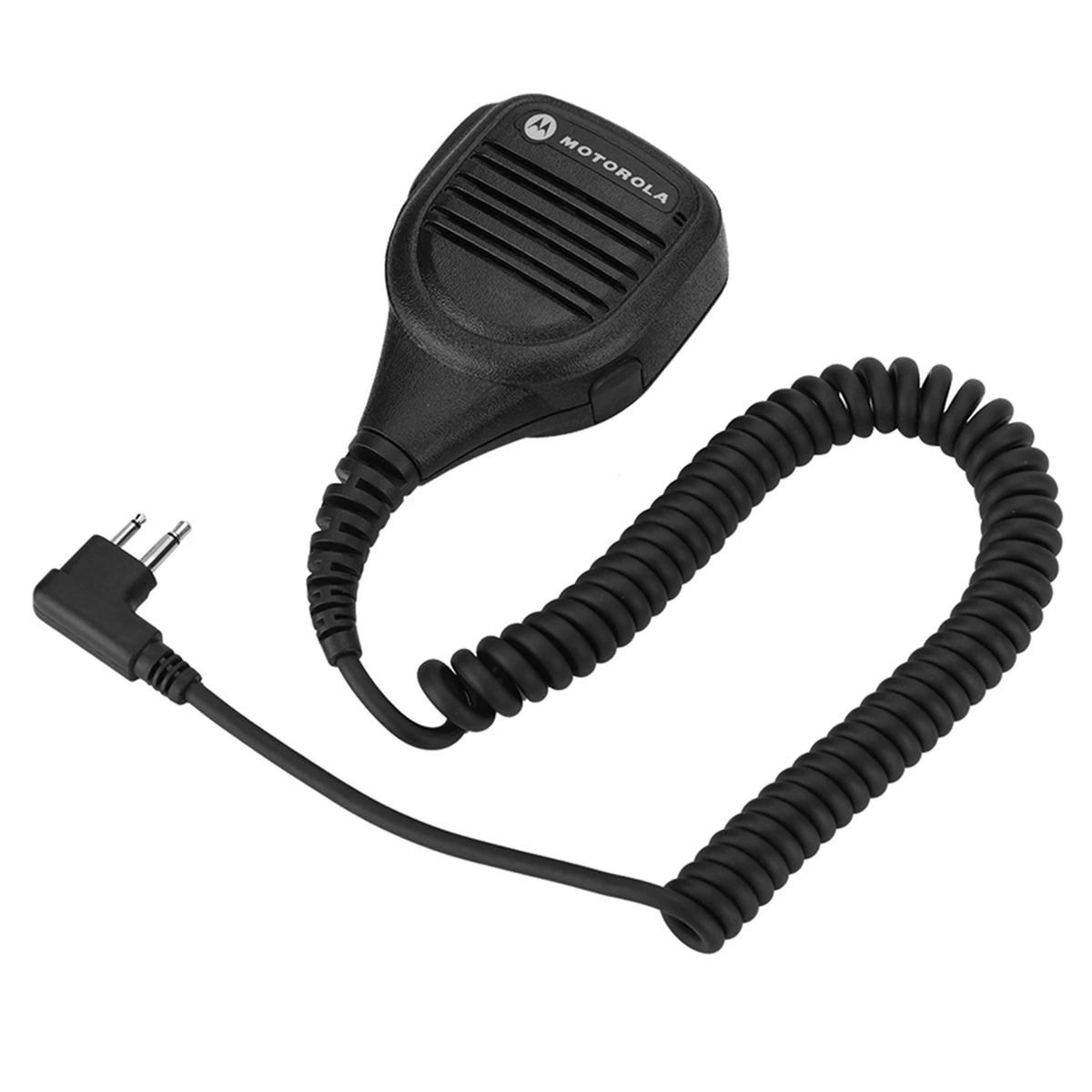 Micrófono de mano para radio walkie-talkie con conector de auriculares de 3,5 mm, altavoz y micrófono, clip de cinturón de acero para