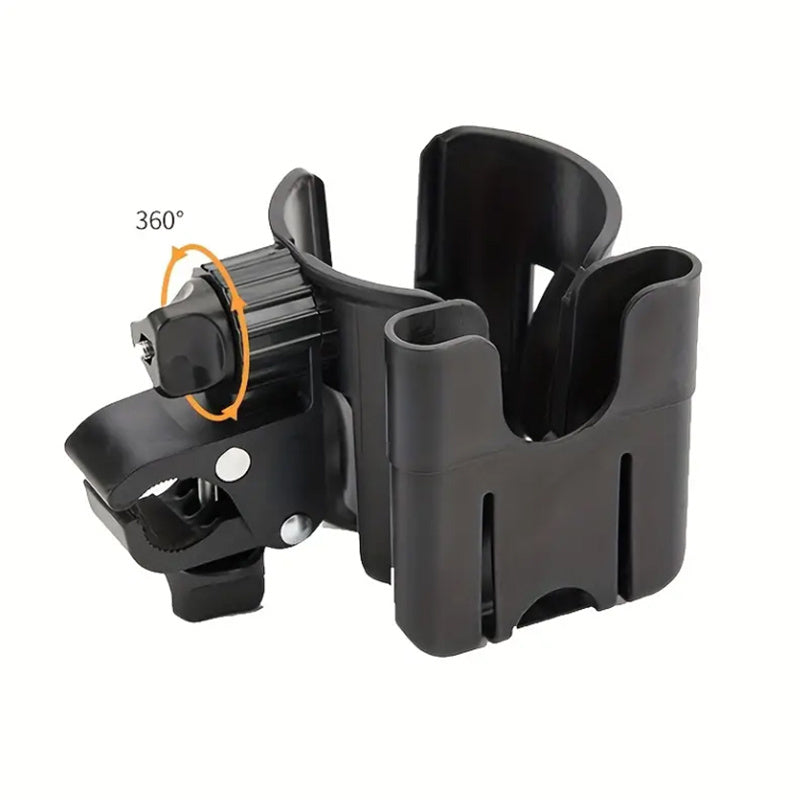 2-in-1 Universal Stroller Cup Holder With Phone Mount