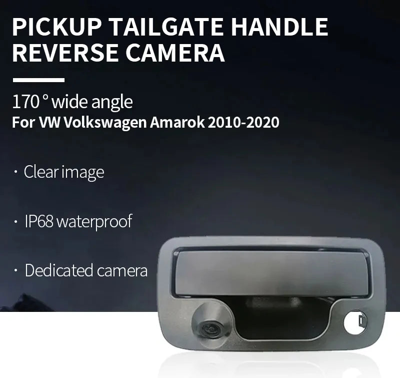 Tailgate Handle Reverse Camera for VW Amarok 2010–2020 NTSC