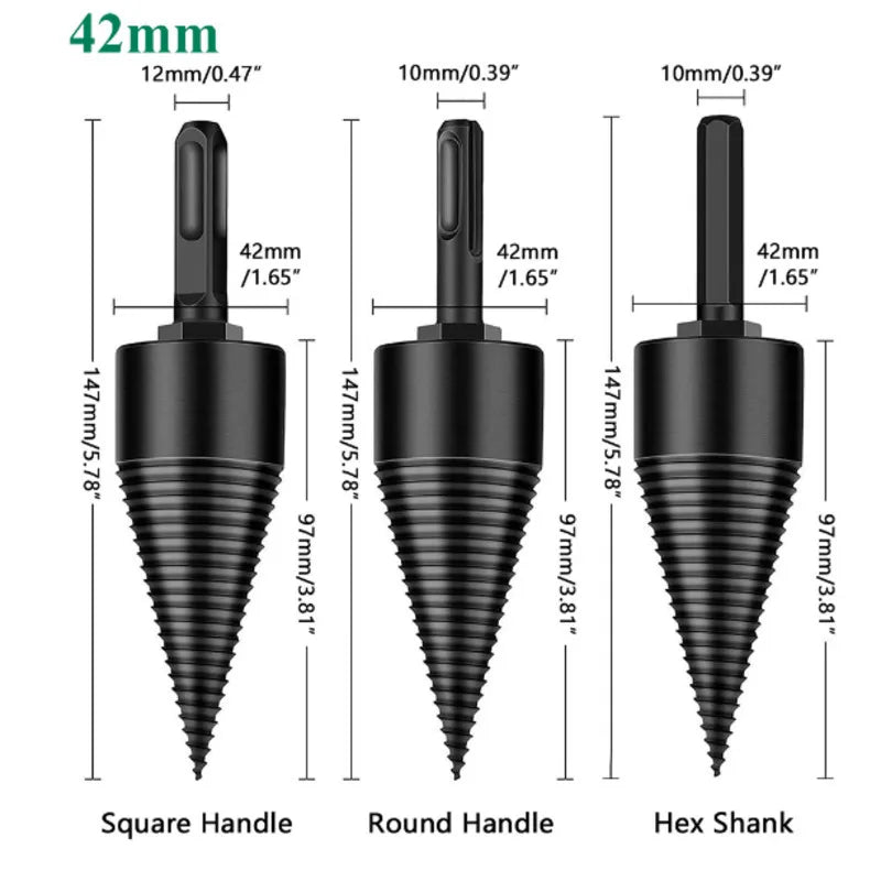 42 mm Wood-Splitting Drill Bit