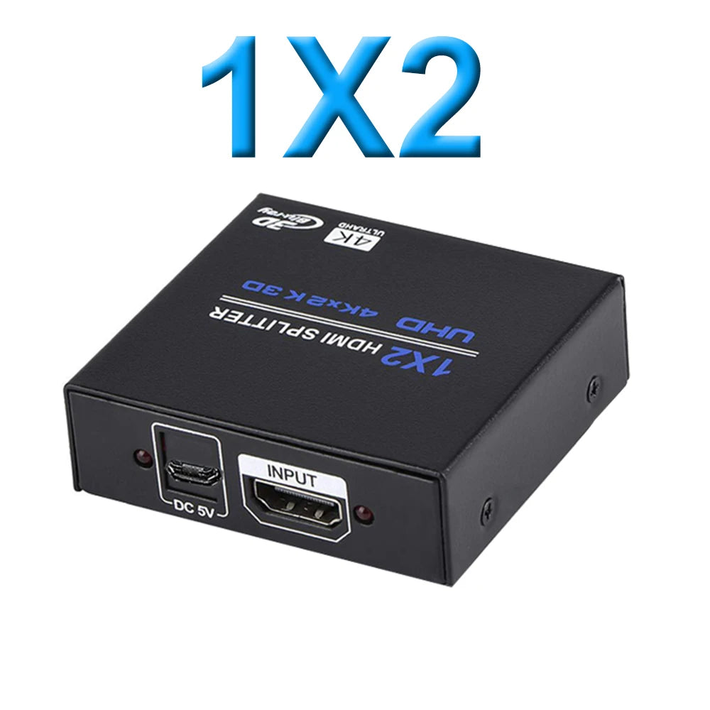 Divisor HDMI - Lista de dos y cuatro salidas