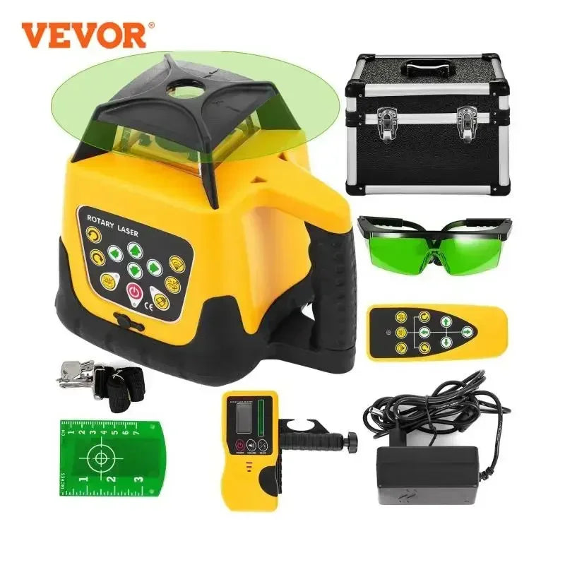 360° Rotary Laser Level with 500m Range Self-Leveling Tool