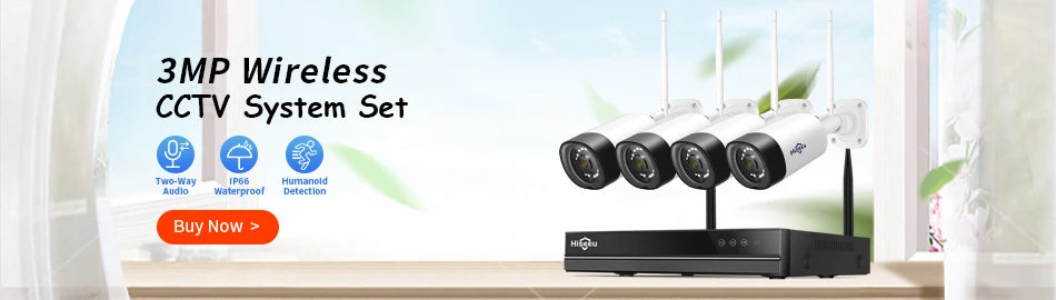 Wireless IP Security Camera 3MP Waterproof WiFi Bullet Camera