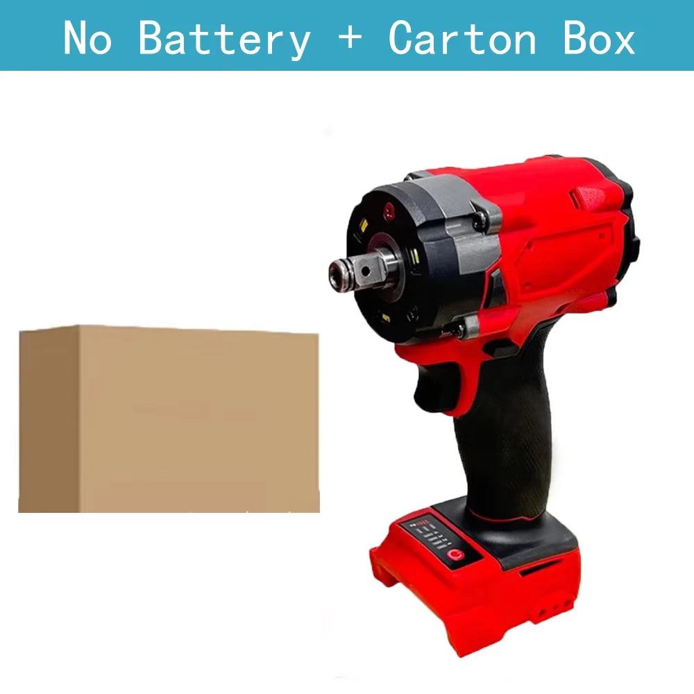 500N.m Brushless Cordless Impact Wrench 1/2" 18V Power Tool