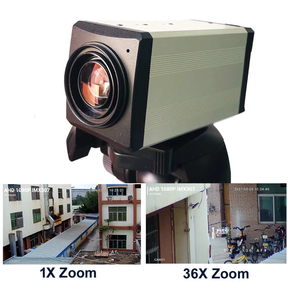 Analog Signal CVBS Box Camera with 36X–50X Optical Zoom