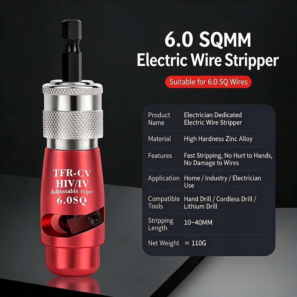 Rotary Wire-Stripping Tool - Size Options