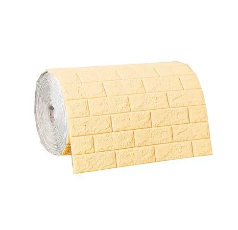 1/5/10m/Roll Retro 3D Wall Sticker Imitation Brick Plane Wall Sticker Furniture Stickers Wallpaper for Wall Living Room Kitchen 