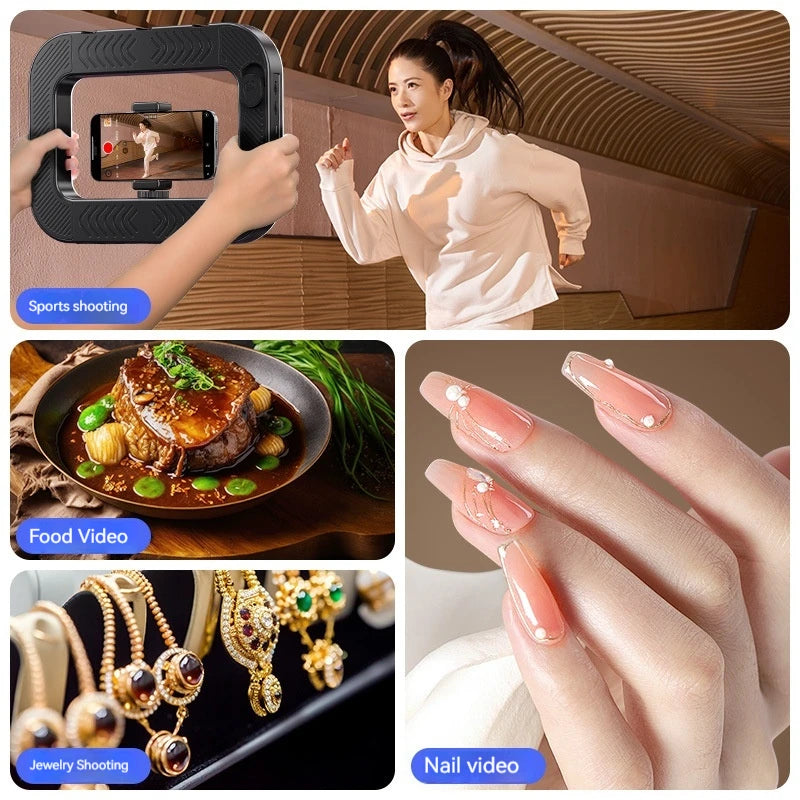 20W LED Ring Fill Light with Adjustable Color & Battery Power