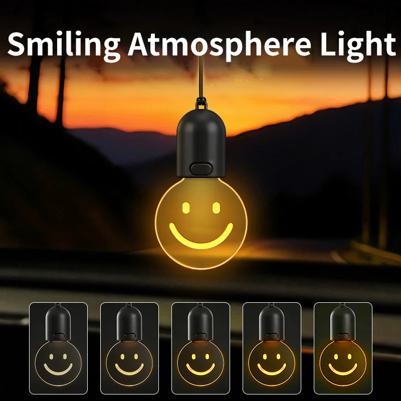 Car Interior Light Pendant, Bulb or Smile Design