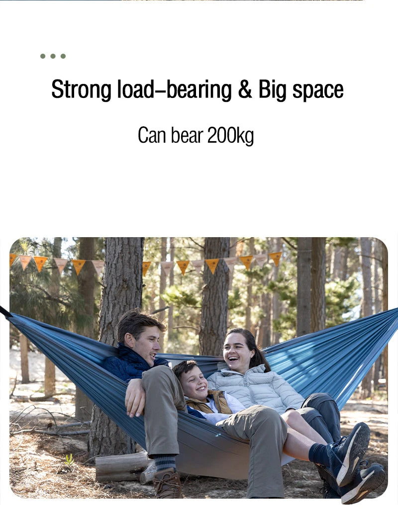 Ultralight 2 Person Camping Hammock with 200kg Load Capacity