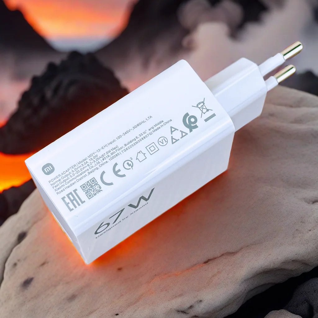 Cargador USB-A EU de 67 W con cable USB-C