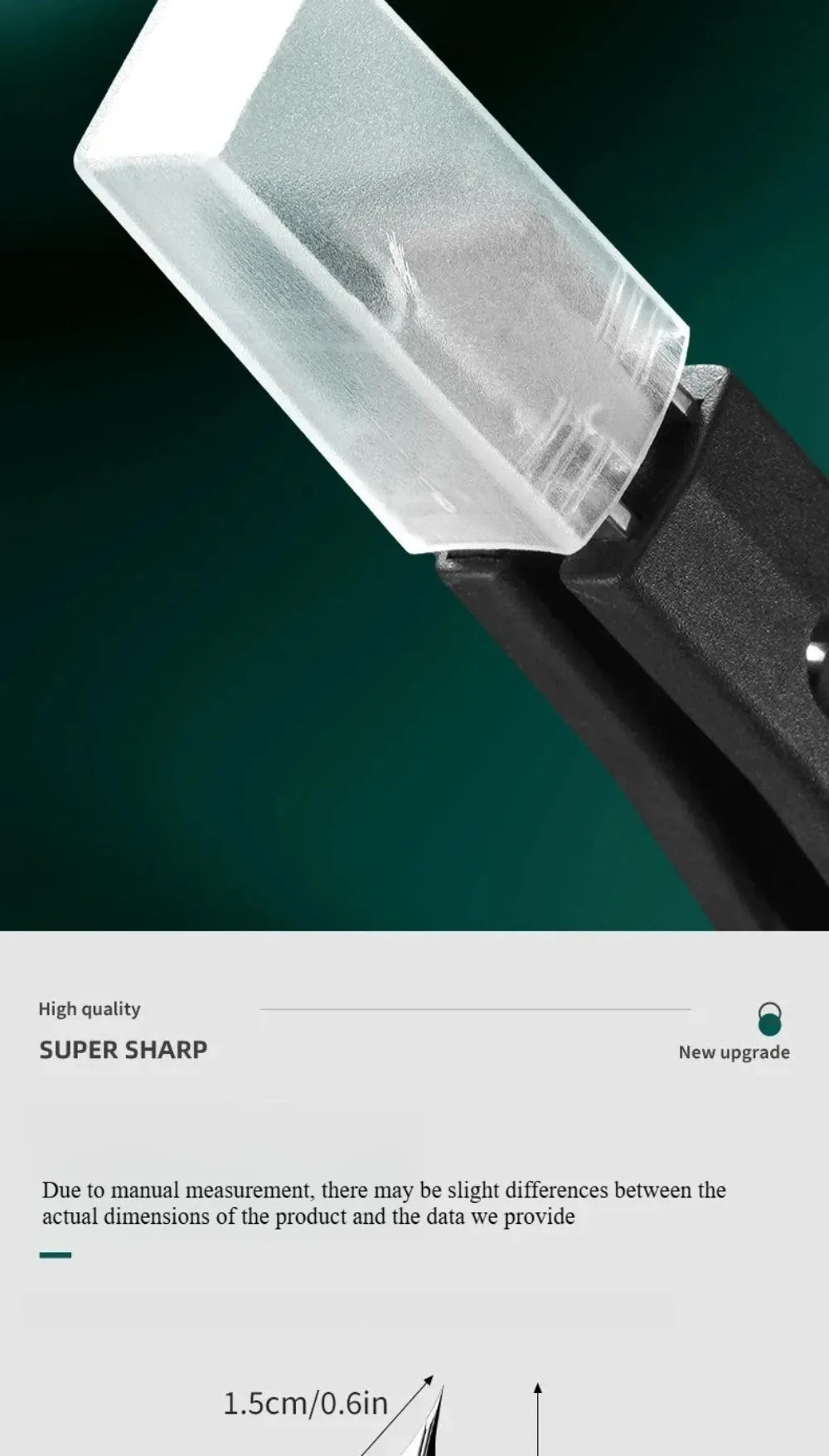 Obcinacz do paznokci z nachyleniem 25° do wrastających paznokci u stóp