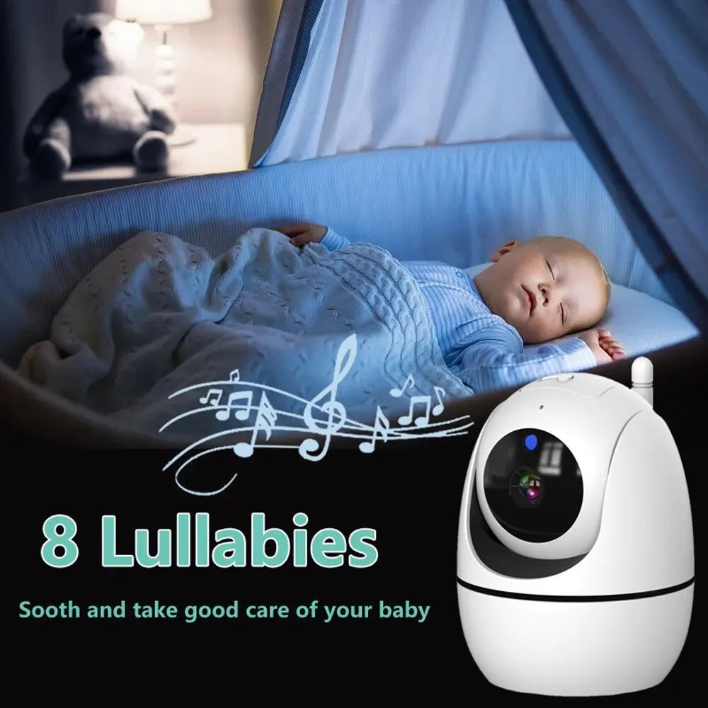 Fünf-Zoll Video-Baby-Monitor mit Schwenk-Neigekamera