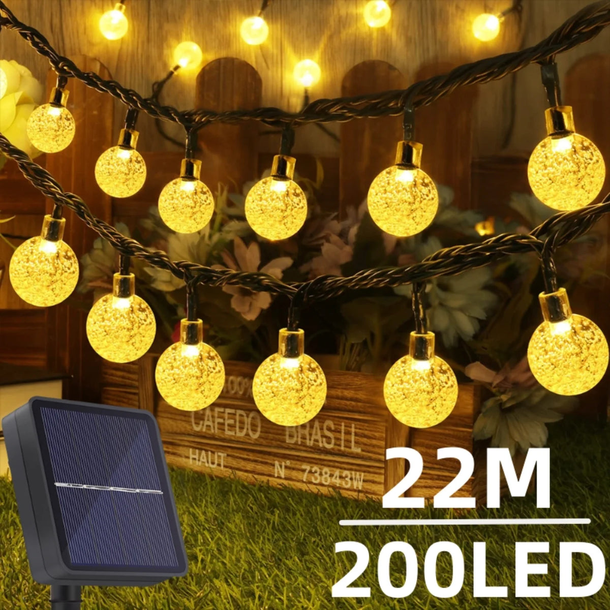 Solar Globe String Lights - Length and Colour Options