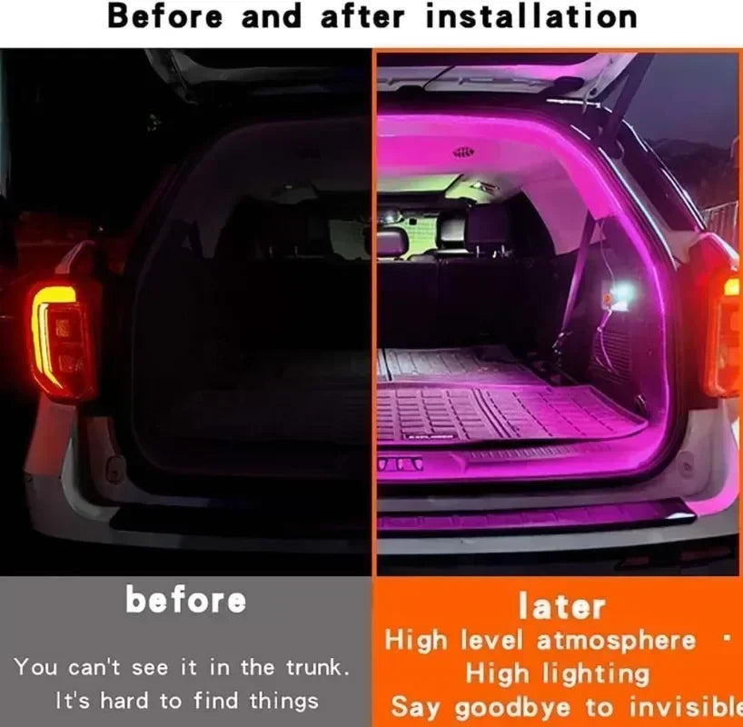 12 V LED svetelný pás do kufra auta, na výber 2 alebo 4 m