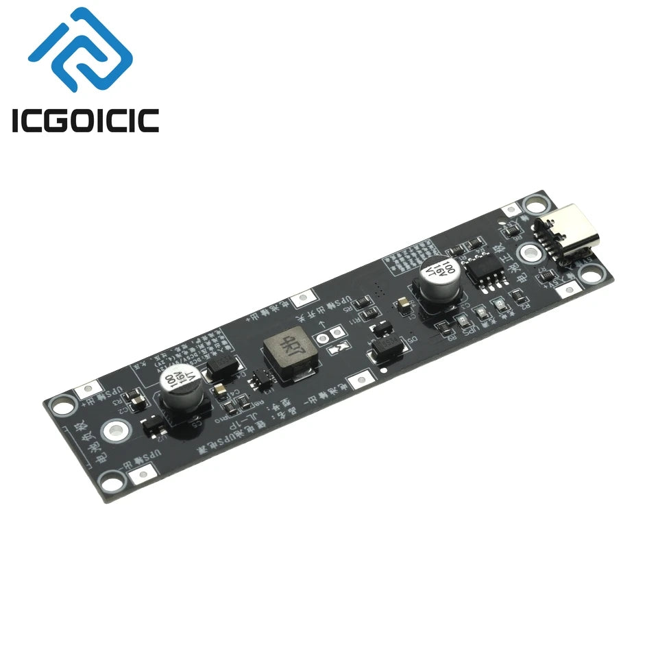 USB-C 18650 Boost UPS Module, Selectable 5 V, 9 V or 12 V
