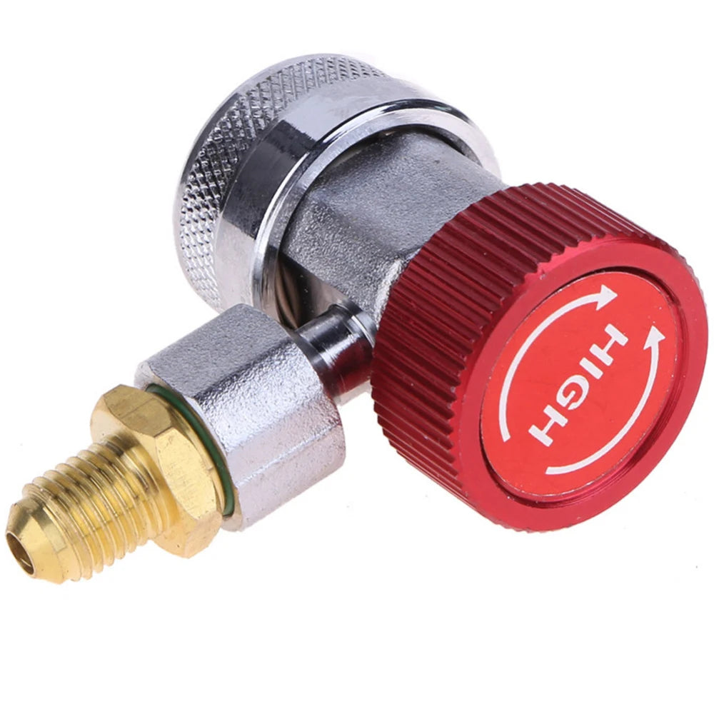 Cilindru adaptor Freon R134a senzor/gaz injector cu conectare reglabilă, furtun adaptor degajare rapidă, instalație aer condiționat