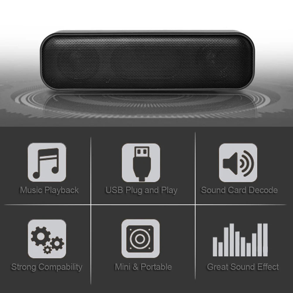 USB-Powered Desktop Soundbar