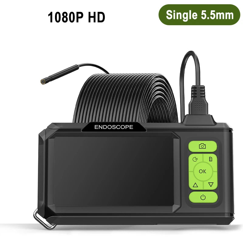 4.3'' IPS Screen Industrial Endoscope Autofocus Camera HD1080P Single Dual Triple Lens Record Video Car Inspection Borescope LED 