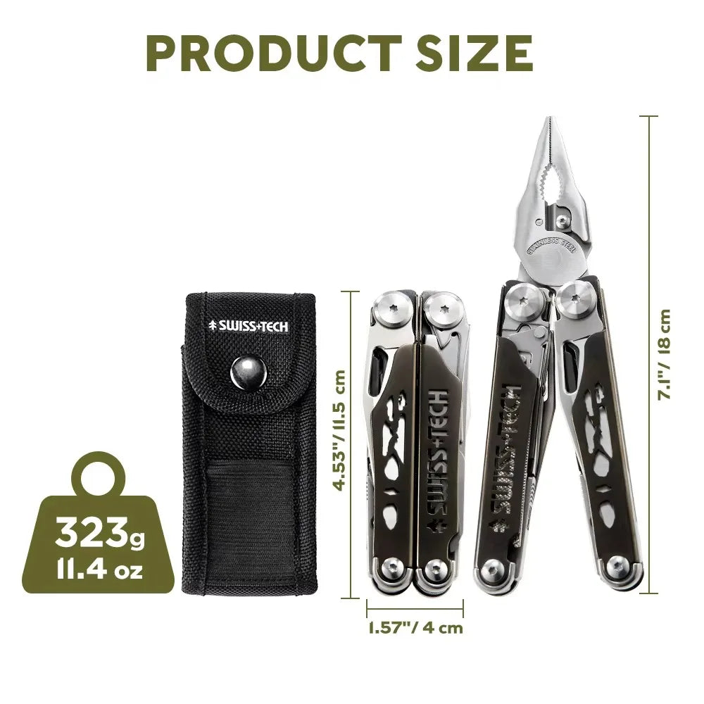 37-in-1 Folding Pliers Multitool