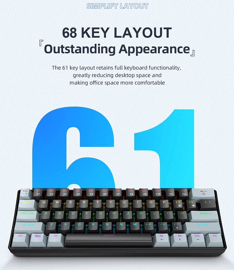 K61 Compact Mechanical Keyboard