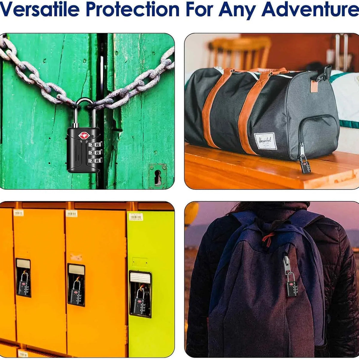 Three-Digit Travel Combination Lock
