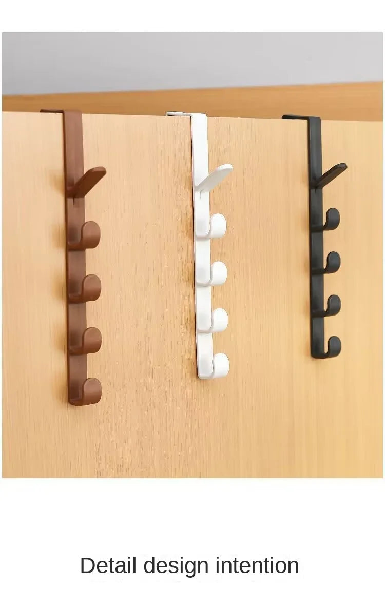 Behind the Door Coat Hook Hanger behind the Door Cabinet Wardrobe Dormitory Door Hook Storage Rack 