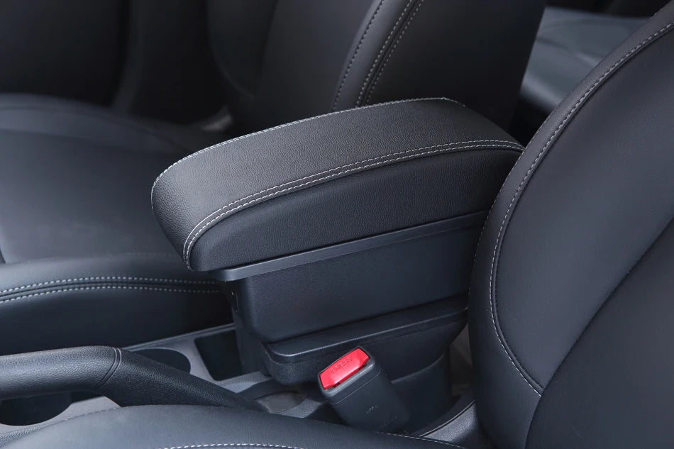 Universaali auton käsinoja säilytystilalla ja valinnaisilla USB-porteilla