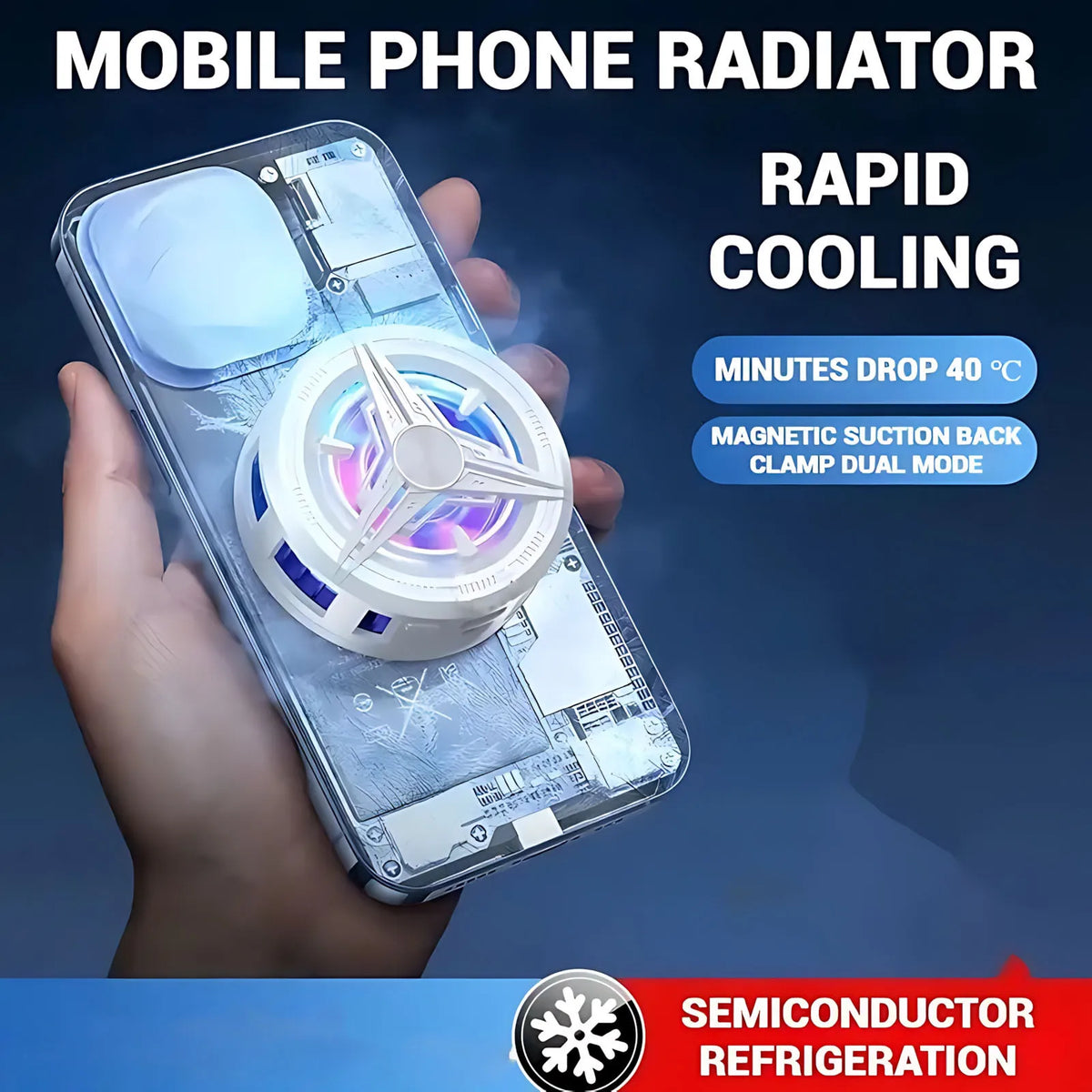 Ventola di raffreddamento per telefono USB con clip