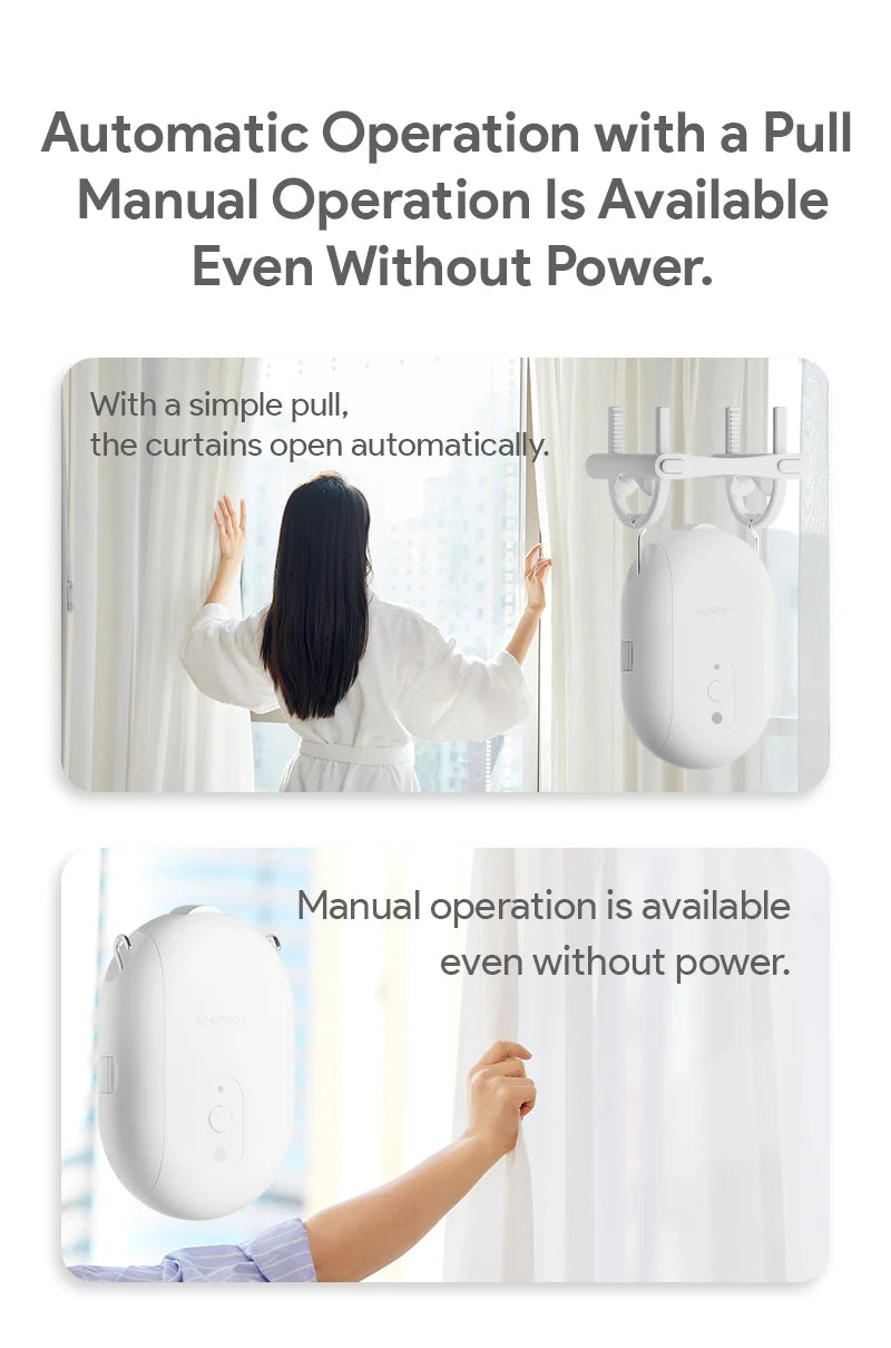 Inteligentný Zigbee / Bluetooth závesný motor s háčikmi, ovládanie hlasom