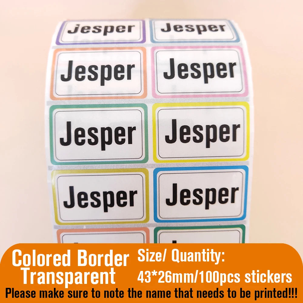 Personalised Name Stickers for School Items