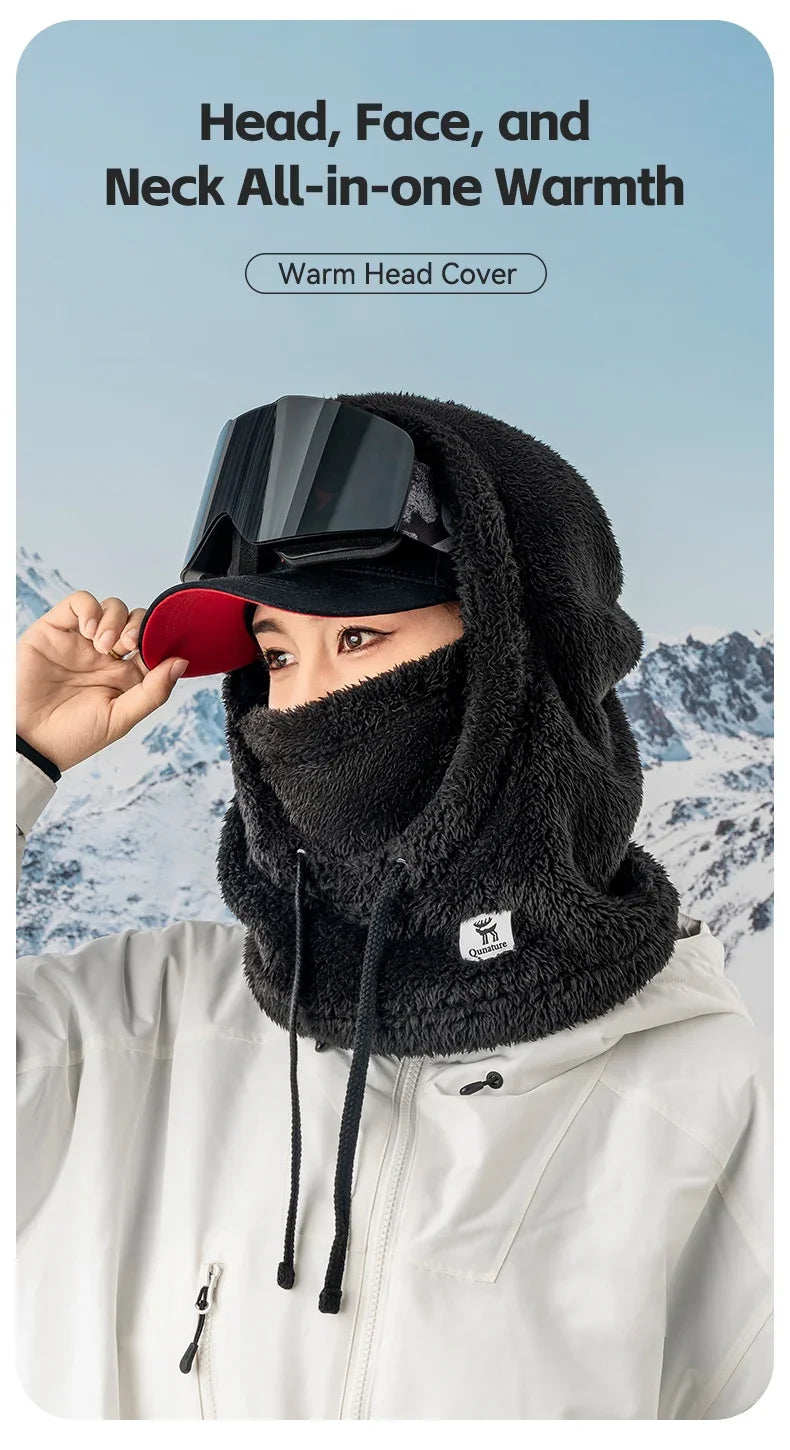 Winter Ski Mask Balaclava Full Face Fleece Hood Neck Warmer