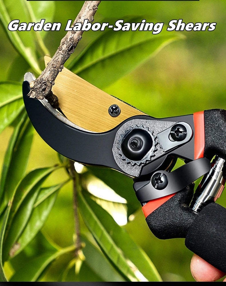 Tesoura de poda de jardim com pegas de borracha