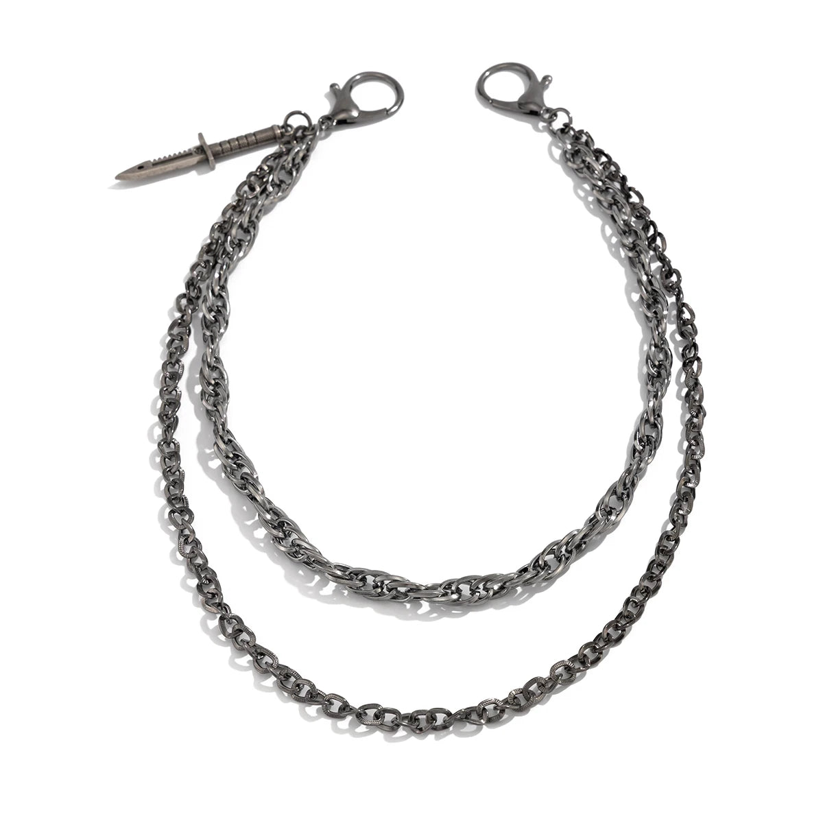 Salircon HipHop Goth Δημιουργικό Π pendant Keychain Μέση ζώνη άνδρες γυναίκες  vintage πορτοφόλι παντελόνι hipster κουλούρα Halloween κοσμήματα