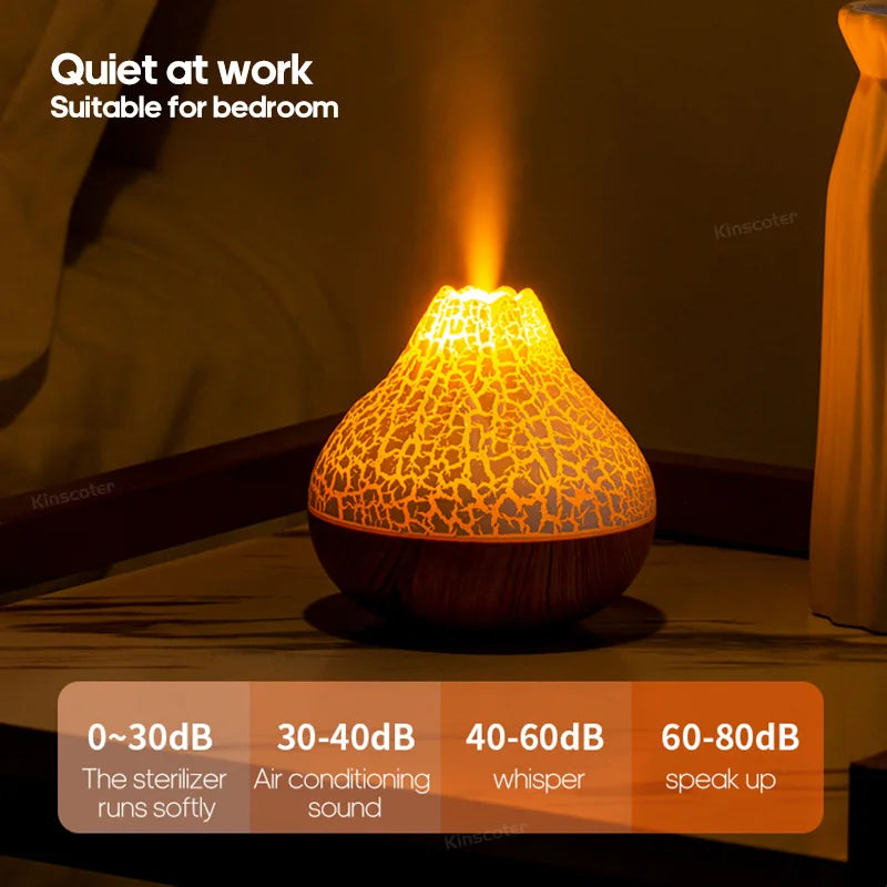 Humidificador de secretária USB de 300ml com luz colorida