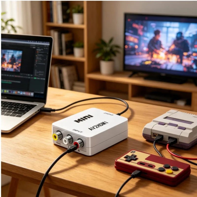 Convertitore audio e video da AV a HDMI