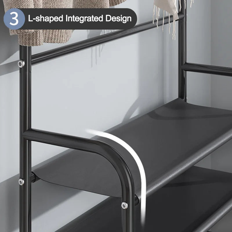 Clothes Hat Hangers Shoe Rack – Multi‑Layer Home Organizer