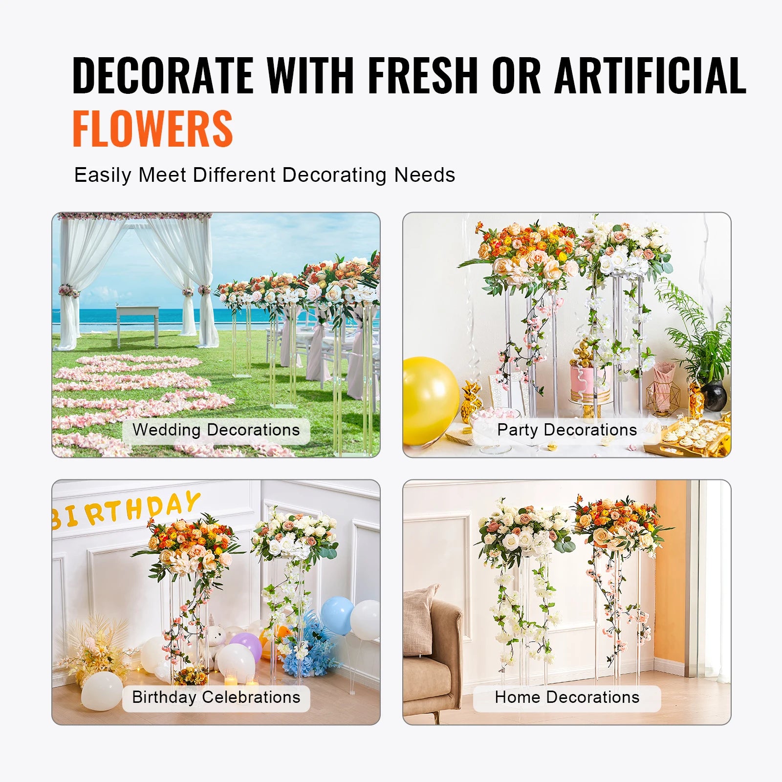 Wedding Flower Stand Floral Display Rack