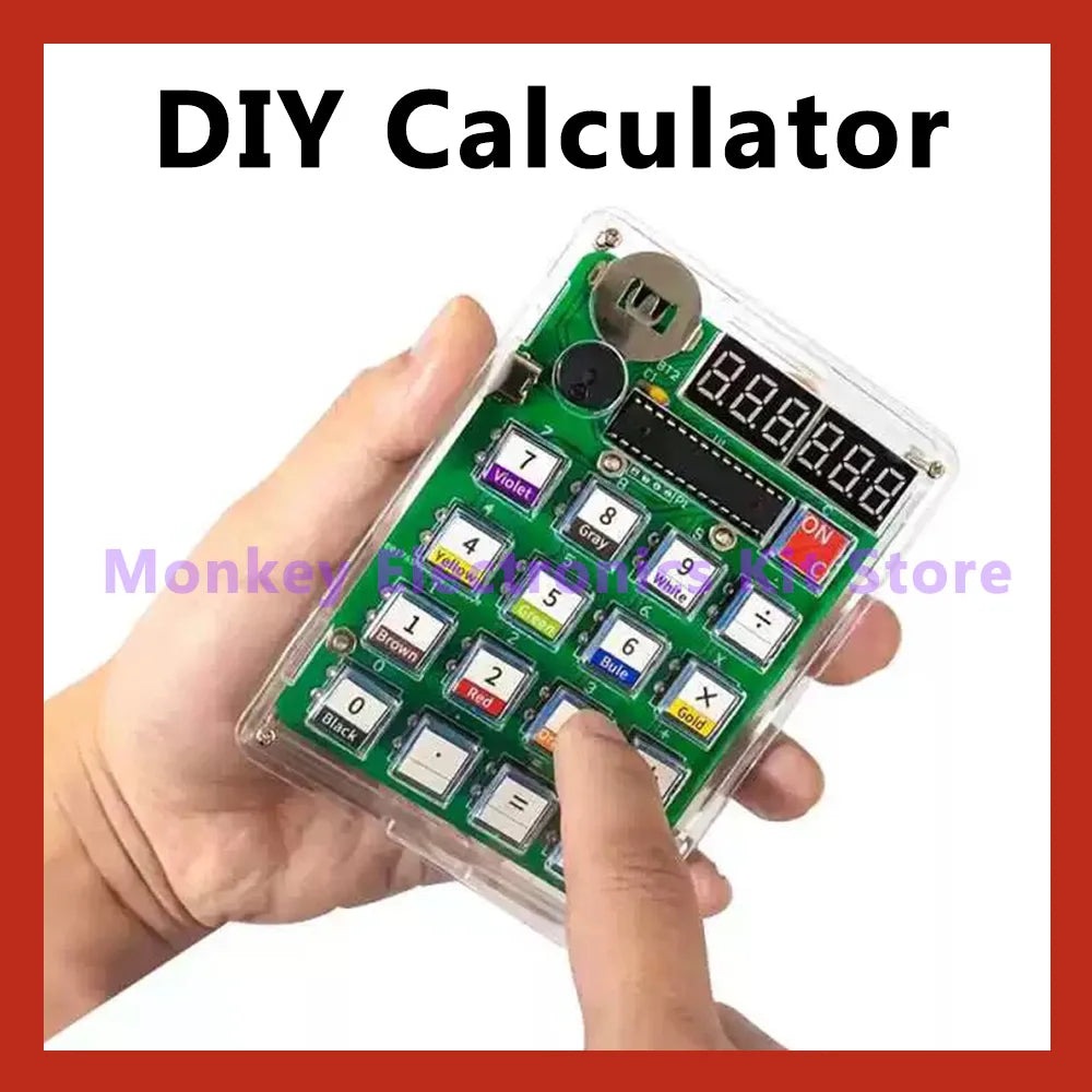 Kit de producție pentru calculator DIY electronic, afișaj LED digital cu  tub, microcomputer cu un singur cip, practică de sudare