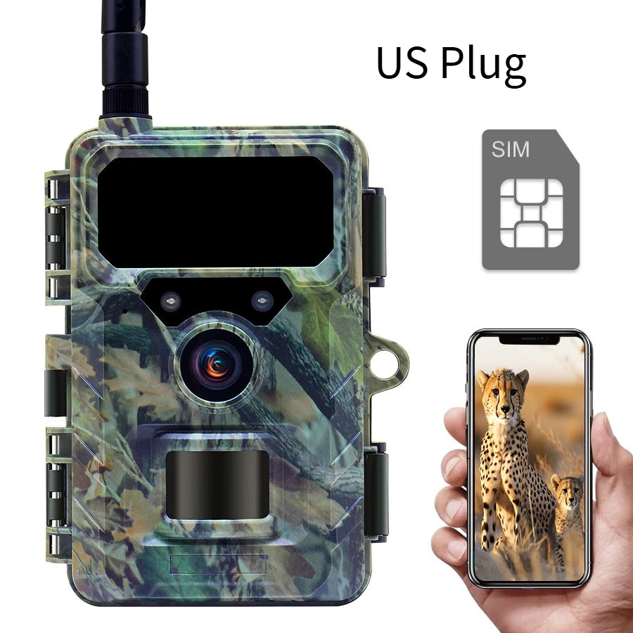 4G LTE Trail Camera with App Control, 2.7K Night Vision