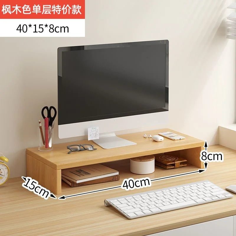 Monitorverhoger met opbergruimte – bureau-organizer voor laptop en scherm