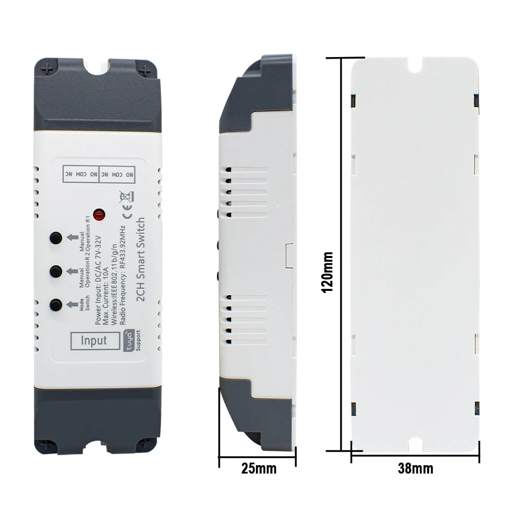 Tweerichting Wi-Fi droog-contact relaiscontroller