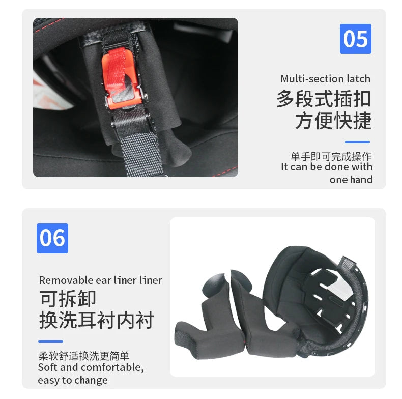 Full Face Racing Helmets Winter Warm Double Visor Motorcycle Helmet Motorbike Sports helmet 