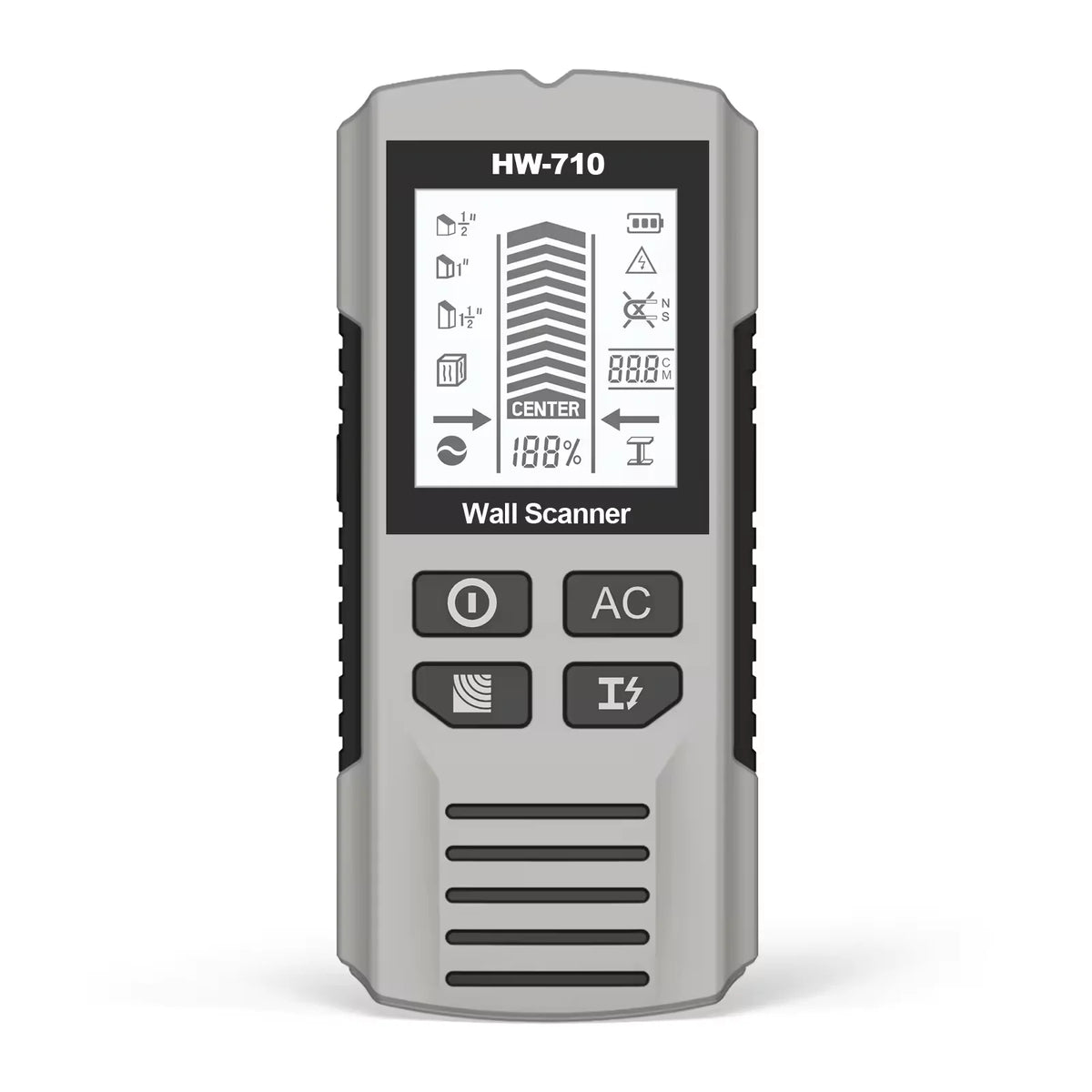 Handheld Wall Scanner with Stud, Metal and AC Modes