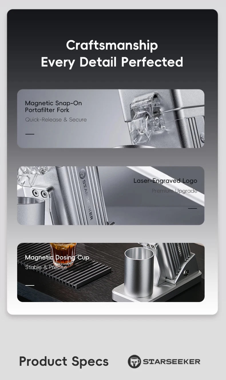 STARSEEKER E55Pro Ηλεκτρικός Μύλος Καφέ 55MM Τιτανίου Κόφτης