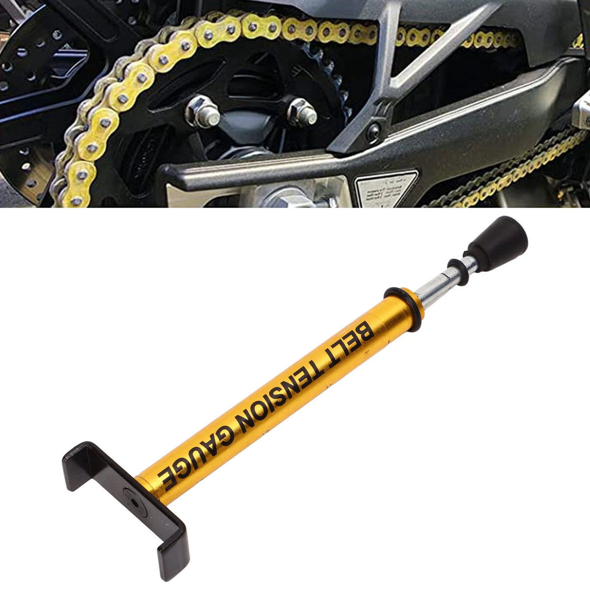 10 lb motorsykkelbeltedefleksjonsmåler