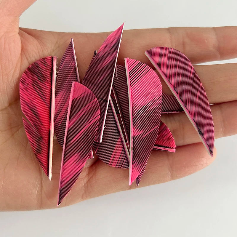 50 Plumillas de pluma de pavo de alas derechas — 2 pulgadas