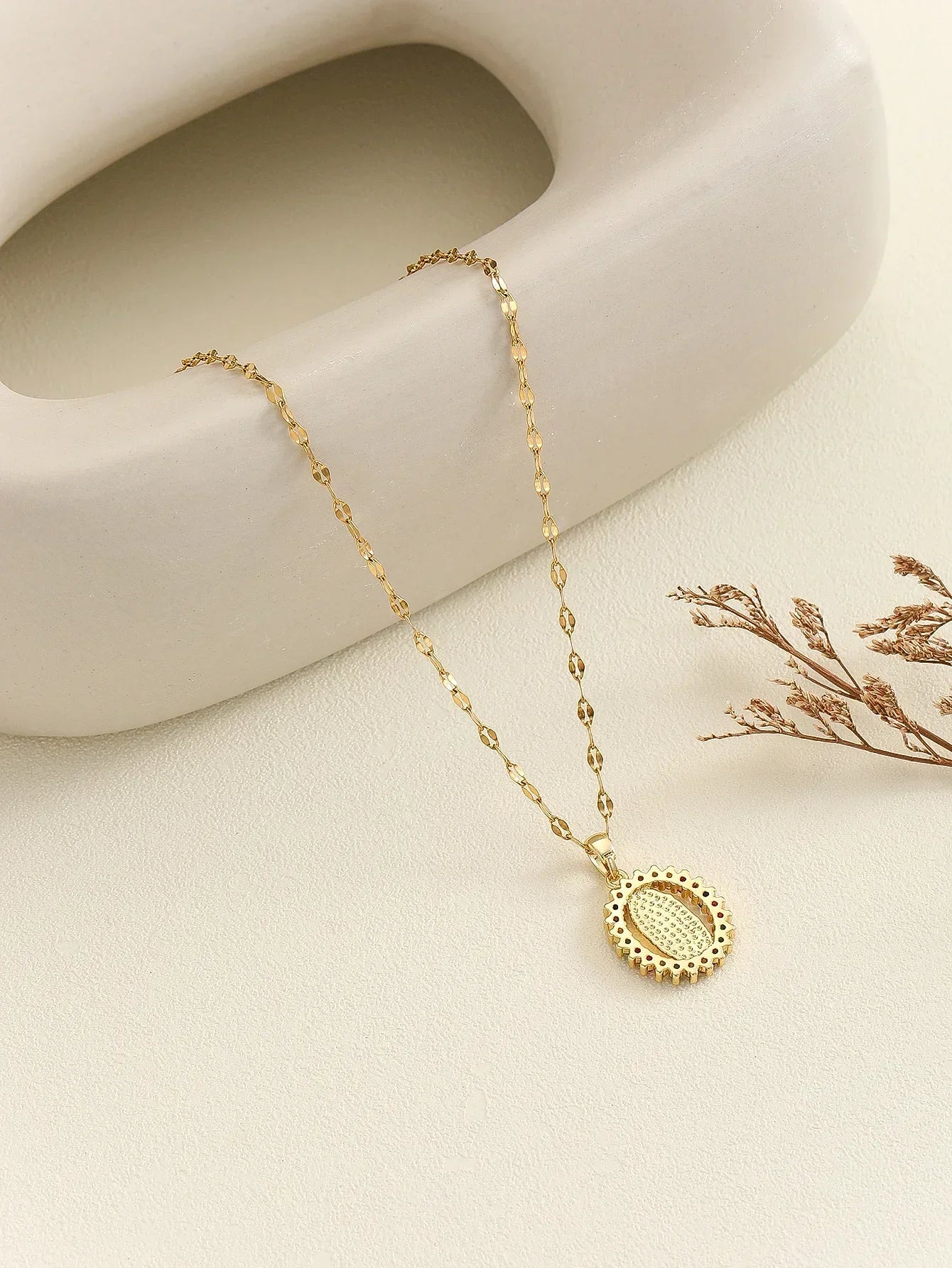 European and American Fashion and Gorgeous Women's All Sky Star Micro Inlaid Colorful Zircon Virgin Mary Hollow Necklace 