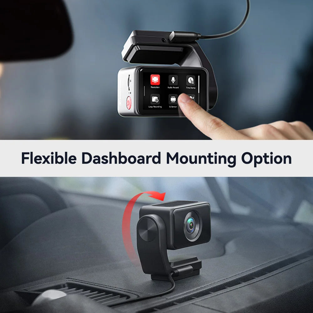 4K Front Dash Camera with GPS, WiFi, Night Vision