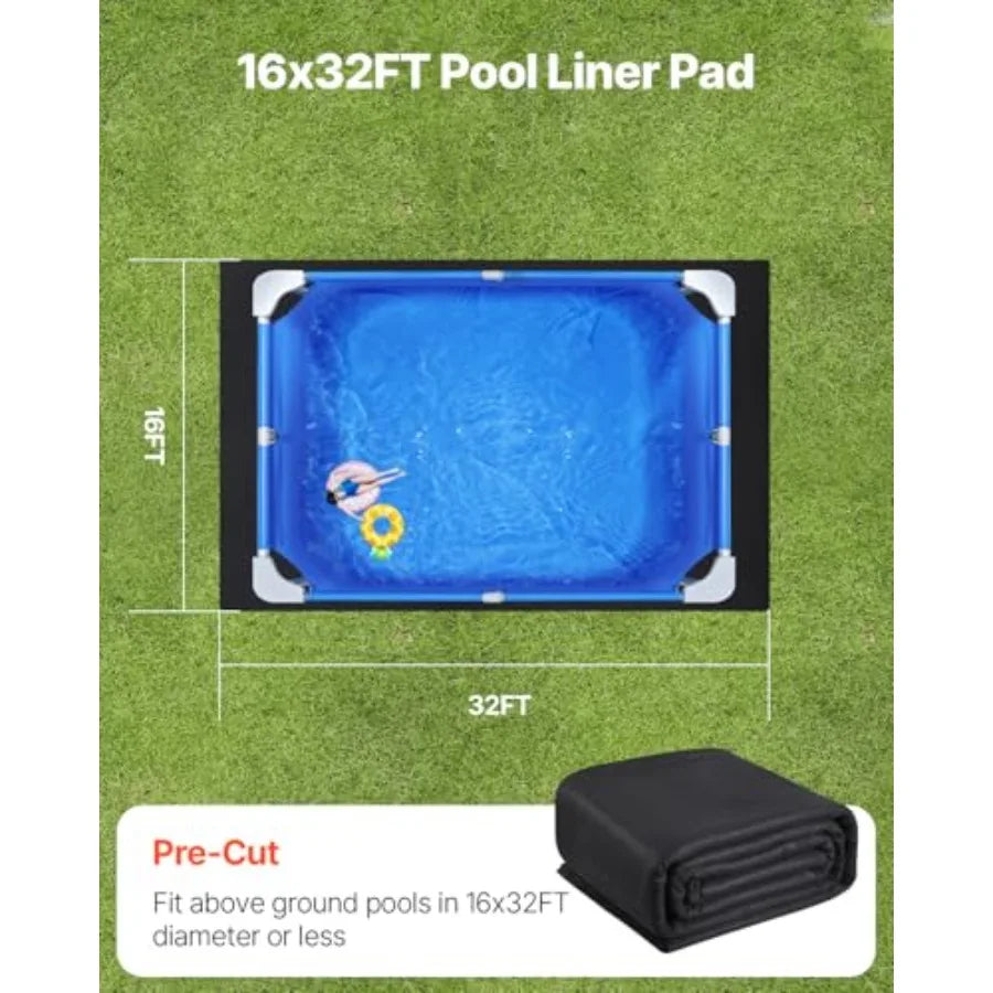Podložka pod bazénovou fólii 16' x 32' pro nadzemní bazény, odolná ochrana